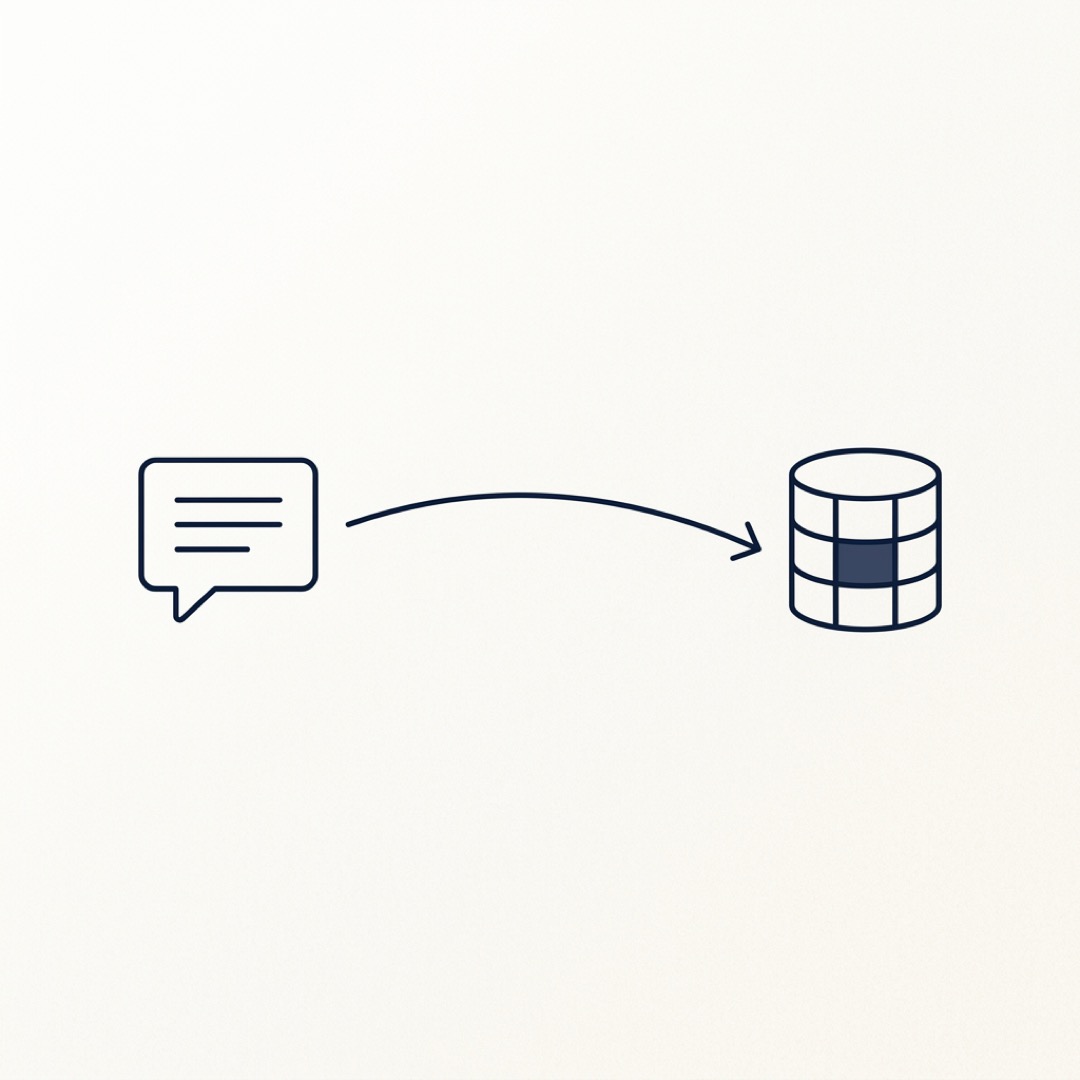 Talk to it, the row updates. The chat IS the database editor.