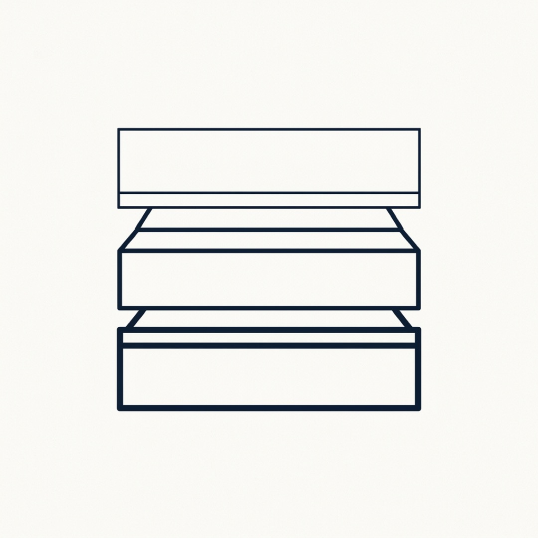Three layers. Foundation, graph, application.