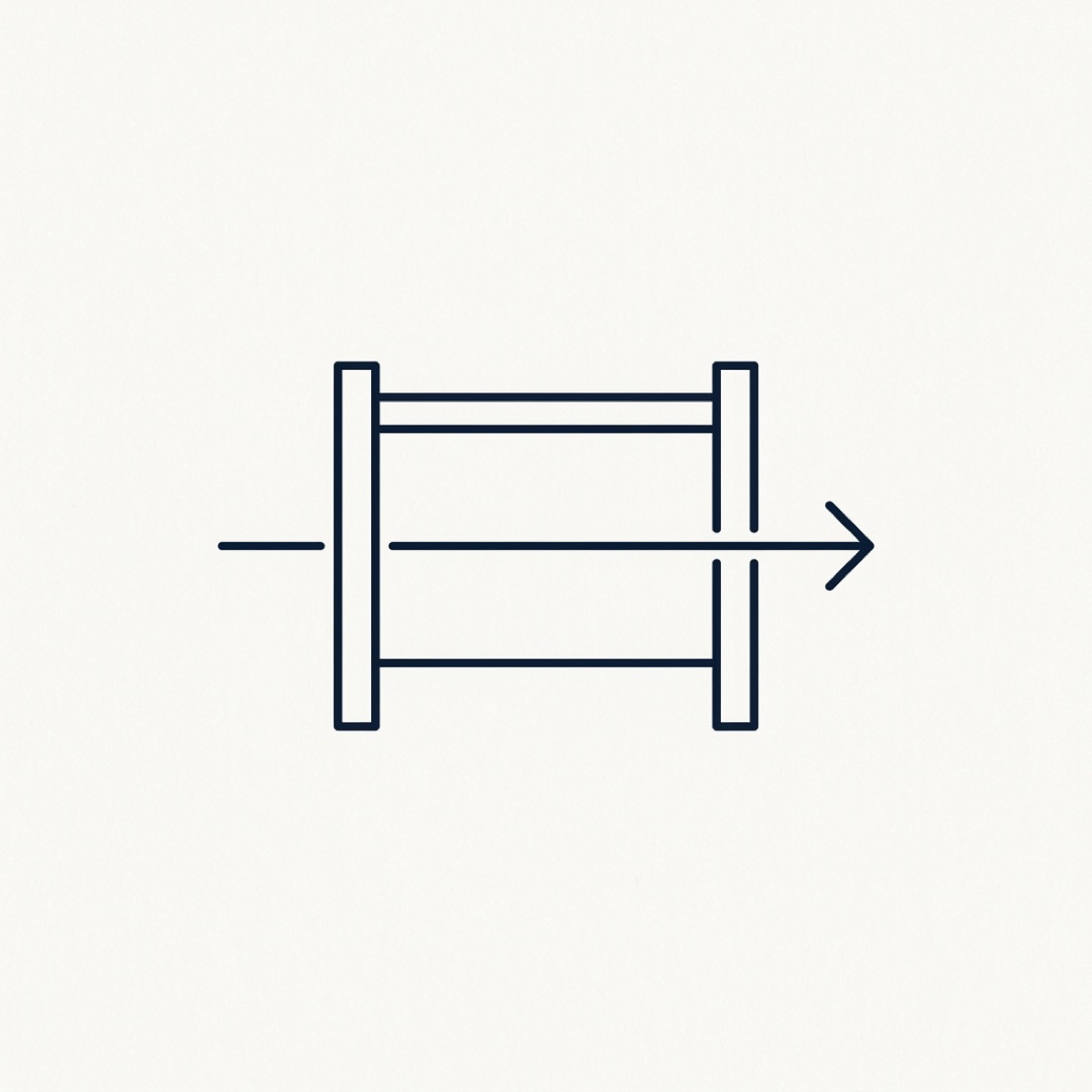A gate. Controlled passage, not blockage.